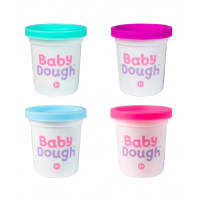 Тесто для лепки BabyDough набор 4 цвета №1 (фиолетовый, мятный, розовый, нежно-голубой) AS-BD016