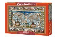 Пазл Castorland 2000 MAP OF THE WORLD, 1639 C-200733
