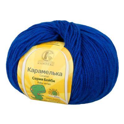 Пряжа Камтекс КТ "Карамелька" 100% акрил 1 х 50 г 175 м 019 василек KAM-CAR-019