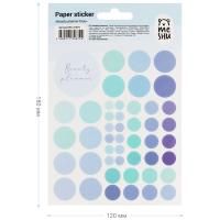 Наклейки бумажные MESHU "Beauty planner blue" 12 x 21 см, 47 накл, европодвес RE-MS_41679