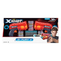 Игровой набор ZURU X-Shot EXCEL Фьюри ДУО (2 бластера, 3 мишени, 16 снарядов) IT-36329