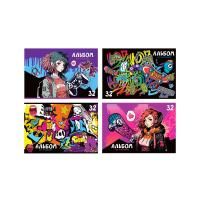 Альбом для рисования 32л. A4 BG "Street art" на скрепке, эконом RE-АР4ск32 11838
