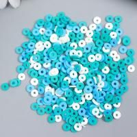 Бусины для творчества PVC "Колечки голубые" набор ≈ 330 шт 0.1 х 0.6 х 0.6 см SIM-9127279