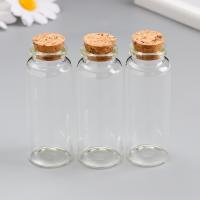 Декор для творчества "Бутылочка с пробкой" 40 мл 8 х 3 х 3 см стекло набор 3 шт SIM-9769444