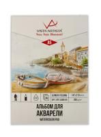 Альбом для акварели VISTA-ARTISTA 200 г/м2 А5 14.7 х 21 см 20 л, Гознак, склейка ASWG-A5