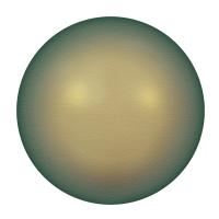 Бусины стеклянные "Сваровски" 5810 радужные 8 мм 1 шт под жемчуг кристалл синий-зеленый (irid. green 930)