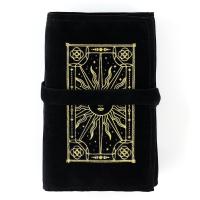 Мешочек для карт "Солнце" 14 × 40 см бархат черный SIM-10123389