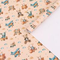 Бумага упаковочная глянцевая 70 x 100 см "Детские игрушки" SIM-10359422
