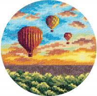 Набор для вышивания PANNA Воздушные шары на закате PS-7059