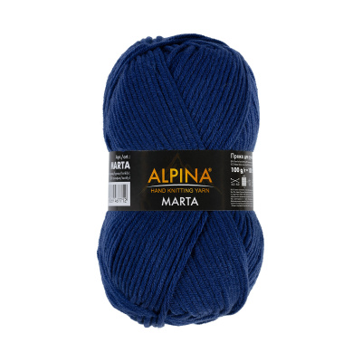 Пряжа ALPINA Marta 100% тактифил 1 х 100 г 120 ± 6 м №013 синий ALP-MAR-013