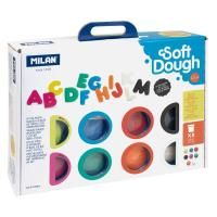 Набор массы для лепки MILAN Soft Dough Lots of Letters 8 цв x 59 г + аксессуары ML-913308LL