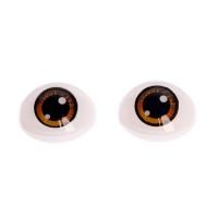 Глаза 11.6 x 15.5 мм (набор 10 шт) коричневый SIM-7337976