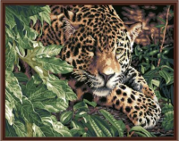 Картина по номерам: Леопард в кустах 40 x 50 см CV-GX6833