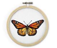 Набор для вышивания PANNA Живая картина. Бабочка. Монар" 13 х 13 см JK-2234