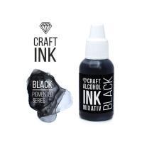 Алкогольные чернила Craft Alcohol INK 20 мл Black Mixativ (Черные) ALC-INK-38-20