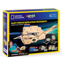Набор для сборки CubicFun STEM National Geographic Арбалет для стрельбы дротиками UT-DS1110h