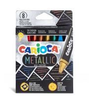 Набор восковых мелков металлик Carioca Maxi 8 цв 8 шт 43163
