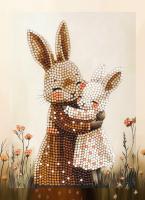 Кристальная (алмазная) мозаика ФРЕЯ мини-картина "Мамина нежность" 14 х 19.5 см ALVS-059