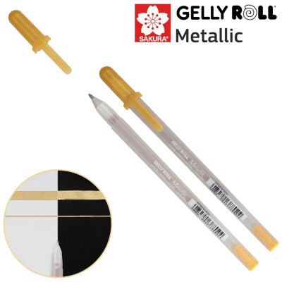 Ручка гелевая SAKURA Gelly Roll Metallic Золото MPXPGB-M-551