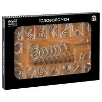 Набор металлических головоломок ТРИ СОВЫ 18 шт, картонная коробка RE-PM15_17703