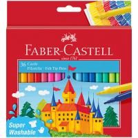 Фломастеры Faber-Castell "Замок" 36 цв смываемые RE-554203