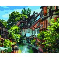 Картина по номерам на холсте ТРИ СОВЫ "Кольмар. Франция" 40 x 50 см, краски, кисть RE-КХ_44181
