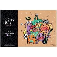 Альбом для рисования 24л. A4 ArtSpace "Рисунки. Crazy monsters" на скрепке RE-А24_36012