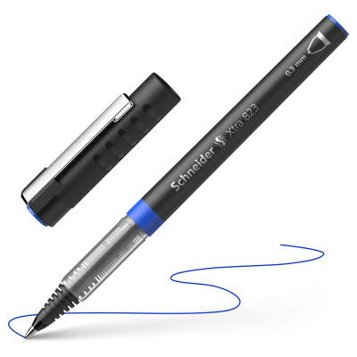 Ручка-роллер Schneider "Xtra 823" синяя, 0.5 мм, одноразовая RE-B-399286