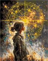 Набор для раскрашивания по номерам (со светодиодами) ФРЕЯ 50 х 40 см "Знаки судьбы" PNB/PLDD-330