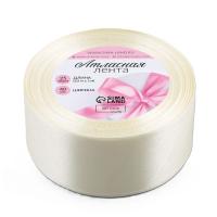 Лента атласная 40 мм x 23 ± 1 м, №02 светло-бежевый SIM-1218322