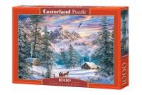 Пазл Castorland 1000 Рождество в горах C-104680