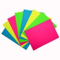 Набор флуоресцентной самоклеящейся бумаги "Лео" А4 19.5 х 28.5 см 8 л 4 цв LCP-01