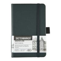 Блокнот для зарисовок SKETCHMARKER 140 г/м2 9 x 14 см 80 л, твердая обложка, Графитовый NP-24754001SM