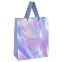 Пакет подарочный 18 x 23 x 10 см MESHU "Diamond" голографическая ламинация RE-MS_66131
