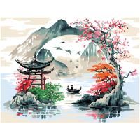Картина по номерам на картоне ТРИ СОВЫ "Китай" 30 x 40 см с акриловыми красками и кистями RE-КК_53800