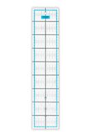 Линейка для пэчворка GAMMA пластик 10 x 45 см в пакете QRL-07