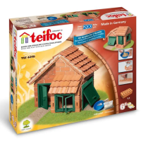 Строительный набор Teifoc "Дом с черепичной крышей" 200 дет., 2 мод. минимум TT-TEI4210