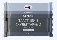 Пластилин скульптурный ГАММА "Студия" 500 г серый мягкий RE-2.80.Е050.004.2