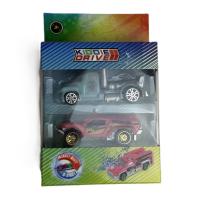 Набор машинок KiddieDrive 2 шт, металл, хамелеон зеленая-коралловая UT-87012_1