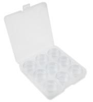 Коробка пластик для швейных принадлежностей пластик прозрачная OM-086-057