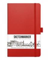Блокнот для зарисовок SKETCHMARKER 140 г/м2 13 x 21 см 80 л, твердая обложка, Красный MP2314203SM