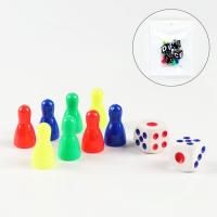 Набор для игры в кости (8 фишек 2.5 х 1.5 х 1.5 см, 2 кубика 1.5 х 1.5 см) SIM-2272107