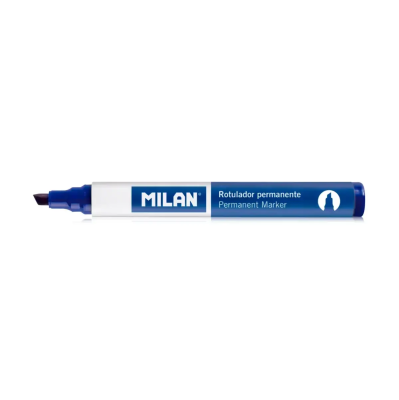 Маркер перманентный MILAN, скошенный наконечник 1–4 мм, синий ML-16428121