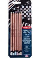 Набор цветных карандашей DERWENT Metallic пастельные цвета 6 цв в блистере MP2305602