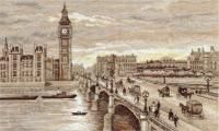 Набор для вышивания PANNA Золотая серия. Лондон. Вестминстерский мост 38 х 25 см GM-1254