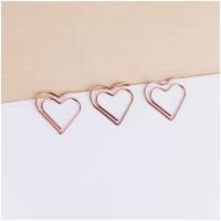 Скрепки фигурные 27 мм MESHU "Hearts" 6 шт пакет с европодвесом RE-MS_41587