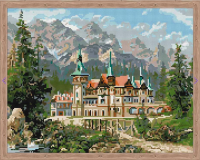 Алмазная мозаика: Замок Спящей красавицы 40 x 50 см CV-QA202336