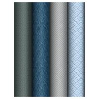 Упаковочная бумага глянцевая MESHU "Strict" 1л. 70 x 100 см 80 г/м2, ассорти, 4 дизайна RE-MS_66830