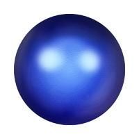 Бусины стеклянные "Сваровски" 5810 радужные 8 мм 1 шт под жемчуг кристалл глубокий синий (irid. dark blue 949)