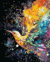 Набор для раскрашивания по номерам (с краской-металлик) ФРЕЯ 50 х 40 см "Красочная колибри" PNB/PLZ-288